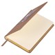 Ежедневник датированный 2026 А5 138х213 мм, BRAUBERG "ArtGallery", под кожу, нашивка, бежевый, 117404 117404