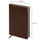 Ежедневник датированный 2026, А5, 138х213 мм, BRAUBERG "Impression", под кожу, коричневый, 117511 117511