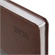 Ежедневник датированный 2026, А5, 138х213 мм, BRAUBERG "Impression", под кожу, коричневый, 117511 117511