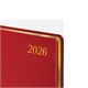 Еженедельник датированный 2026, БОЛЬШОЙ ФОРМАТ 210х297 мм, А4, BRAUBERG "Iguana", под кожу, красный, 117154 117154