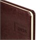 Еженедельник датированный 2026, А5, 145х215 мм, BRAUBERG "Imperial", под кожу, коричневый, 117173 117173
