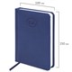 Ежедневник датированный 2026, МАЛЫЙ ФОРМАТ 100х150 мм, А6, BRAUBERG "Favorite", под кожу, синий, 117250 117250