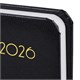Ежедневник датированный 2026, МАЛЫЙ ФОРМАТ 100х150 мм, А6, BRAUBERG "Select", балакрон, черный, 117260 117260
