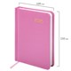 Ежедневник датированный 2026, МАЛЫЙ ФОРМАТ 100х150 мм, А6, BRAUBERG "Select", балакрон, розовый, 117262 117262