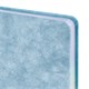 Ежедневник датированный 2026, А5, 138х213 мм, BRAUBERG "Ice", под кожу, голубой, 117389 117389