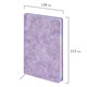 Ежедневник датированный 2026 А5 138х213 мм, BRAUBERG "Ice", под кожу, сиреневый, 117392 117392