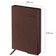 Ежедневник датированный 2026 А5 148х218 мм, GALANT "Magnetic", под кожу, клапан, коричневый, 117484 117484