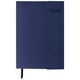 Ежедневник датированный 2026 А5 148х218 мм, GALANT "Magnetic", под кожу, клапан, синий, 117485 117485