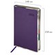 Ежедневник датированный 2026 А5 148х218мм GALANT "Infinity Silver", под кожу, фиолетовый, 117498 117498