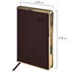 Ежедневник датированный 2026 А5 148х218 мм, GALANT "Infinity Gold", под кожу, темно-коричневый, 117501 117501