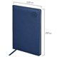 Еженедельник датированный 2026 БОЛЬШОЙ ФОРМАТ 210х297 мм, А4 BRAUBERG "Favorite", под кожу, синий, 117151 117151