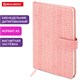 Еженедельник датированный 2026 А5 145х215 мм, BRAUBERG "Augustus", под кожу, розовый, 117163 117163