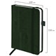Ежедневник датированный 2026 МАЛЫЙ ФОРМАТ 100х150 мм, А6, BRAUBERG "Wood", под кожу, темно-зеленый, 117266 117266
