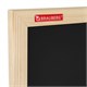 Доска для мела магнитная 50х70 см, черная, деревянная рамка, BRAUBERG "Wood", 238803 238803