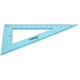 Треугольник пластиковый 30*13 см ПИФАГОР, тонированный, прозрачный, 210846 210846