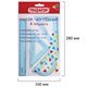Набор чертежный ПИФАГОР (линейка 20 см, 2 треугольника, транспортир), тонированный, европодвес, 210854 210854