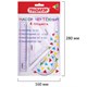 Набор чертежный ПИФАГОР (линейка 16 см, 2 треугольника, транспортир), прозрачный, пастельные цвета, ассорти, 210855 210855