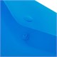Папка-конверт с кнопкой прозрачная А4 BRAUBERG UNIVERSAL, вертикальная, синяя, 0,15 мм, 273076 273076
