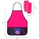 Фартук с нарукавниками для уроков труда BRAUBERG, 3 кармана, 46x54 см, "Pink lava", 273641 273641