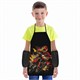 Фартук с нарукавниками для уроков труда ЮНЛАНДИЯ, регулировка по росту, 46х54 см, "Fire moto", 273636 273636