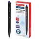 Ручка шариковая масляная автоматическая BRAUBERG "BLACK PEN RT", СИНЯЯ, игольчатый наконечник 0,7 мм, линия письма 0,35 мм, 144326 144326