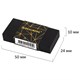 Ластик BRAUBERG "GOLDEN BLACK", 50х24х10 мм, прямоугольный, картонный держатель, экологичный ПВХ, ассорти, 272728 272728