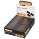 Ластик BRAUBERG "GOLDEN BLACK", 50х24х10 мм, прямоугольный, картонный держатель, экологичный ПВХ, ассорти, 272728 272728