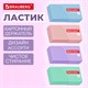 Ластик BRAUBERG "PASTEL MATTE", 50х24х10 мм, прямоугольный, картонный держатель, экологичный ПВХ, ассорти, 272729 272729