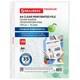 Папки-файлы перфорированные А4 BRAUBERG "PREMIUM", КОМПЛЕКТ 100 шт., гладкие, 35 мкм, 273003 273003