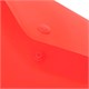 Папка-конверт с кнопкой прозрачная А4, BRAUBERG "UNIVERSAL", до 100 листов, красная, 0,15 мм, 273073 273073