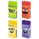 Ластик кросс-серия МОНСТРИКИ, 50х24х10 мм, прямоугольный, картонный держатель, ассорти, ЭКО ПВХ, BRAUBERG, 273236 273236
