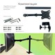 Кронштейн для монитора К-501 VESA 75х75-100х100, 17"-32", до 8 кг, РЭМО, 4603225012955, 960058 457774