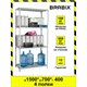 Стеллаж металлический BRABIX "MS-150/40/70-4", 1500х700х400 мм, 4 полки, 291101 291101