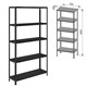 Стеллаж металлический BRABIX "ГРАФИТ MS KD-180/40/70-5", лофт, 1800х700х400 мм, 5 полок, 291268 291268