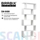 Стеллаж BRABIX "Scandi SH-008", 730х250х1760 мм, 6 секций, ЛДСП, белый, 641897 641897