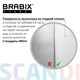 Стеллаж BRABIX "Scandi SH-008", 730х250х1760 мм, 6 секций, ЛДСП, белый, 641897 641897