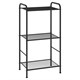 Стеллаж на металлокаркасе "Валенсия-13", 455х300х855 мм, 3 полки, черный 291307