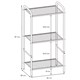 Стеллаж на металлокаркасе "Валенсия-13", 455х300х855 мм, 3 полки, белый 291308