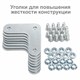 Стеллаж металлический BRABIX "MS 220/40-6", 2200х1000х400 мм, 6 полок, 291374 291374