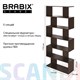 Стеллаж BRABIX "Scandi SH-008", 730х250х1760 мм, 6 секций, ЛДСП, венге, 641899 641899