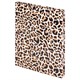 Блокнот МАЛЫЙ ФОРМАТ (110х147 мм), А6, 80 л., твёрдый, клетка, выборочный лак, STAFF, "Leopard", 114445 114445