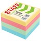 Блок самоклеящийся (стикеры) STAFF STANDARD, ПАСТЕЛЬНЫЙ 51х51 мм, 4 цвета, 400 листов, 116585 116585