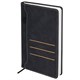 Ежедневник недатированный А5 138х213 мм, BRAUBERG "Slot", под кожу, держатель для ручки, 160 листов, черный, 116605 116605