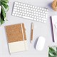 Блокнот в наборе с ручкой А5, 145х213 мм, BRAUBERG "Cork", под кожу, ЭКО обложка, 80 листов, бежевый, 116864 116864