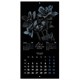 Календарь настенный перекидной 2026 г., BRAUBERG, 12 листов, 28,5х28,5 см, "Black esthetic", 116927 116927