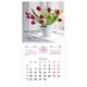 Календарь настенный перекидной 2026 г., BRAUBERG, 12 листов, 28,5х28,5 см, "Цветы", 116930 116930