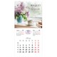 Календарь настенный перекидной 2026 г., BRAUBERG, 12 листов, 28,5х28,5 см, "Цветы", 116930 116930