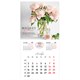 Календарь настенный перекидной 2026 г., BRAUBERG, 12 листов, 28,5х28,5 см, "Цветы", 116930 116930