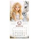 Календарь настенный перекидной 2026 г., BRAUBERG, 12 листов, 28,5х28,5 см, "Лошадка и девочка", 116937 116937