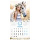 Календарь настенный перекидной 2026 г., BRAUBERG, 12 листов, 28,5х28,5 см, "Лошадка и девочка", 116937 116937
